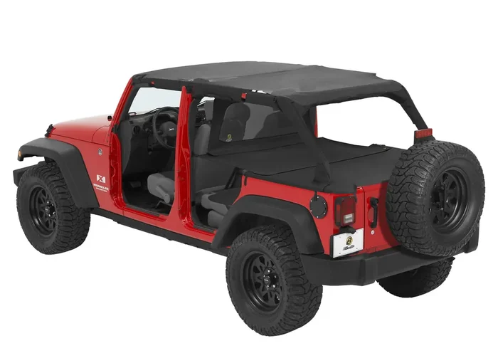 Bestop Duster, Extension & Windjammer with Mesh Safari Bikini for 07-09 Jeep Wrangler Unlimited JK 4 Door