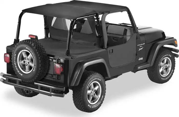 Bestop Safari Bikini, Duster & Windjammer Summer Combo for 97-02 Jeep Wrangler TJ with Factory Hardtop