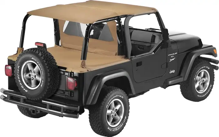 Bestop TOP SPICE Safari Bikini, Duster & Windjammer Summer Combo in Spice for 97-02 Jeep Wrangler TJ with Supertop