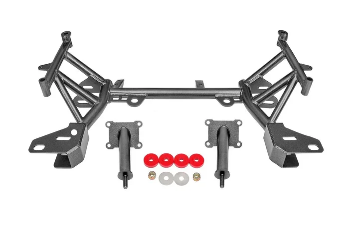 BMR Suspension K-Member – Pinto Steering Rack – GM LS-Series Motor Mounts – Black – GM F-Body 1993-2002
