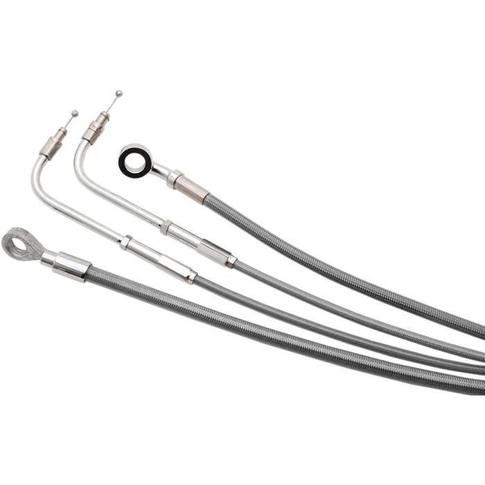 Burly Brand Complete Stainless Braided Handlebar Cable/Brake Line Kit For 16 ” [MPN: B30-1165]
