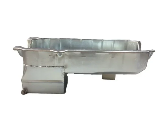 Champ Pans Rear Sump Zinc Plated Steel Engine Oil Pan – 5 Qt – Zinc Plated – Small Block Chevy