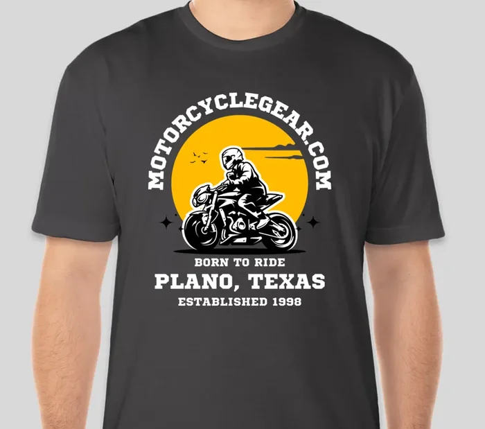 产品名称中包含顶级域名,检查并适当处理后再继续! MotorcycleGear.com Born To Ride T Shirt