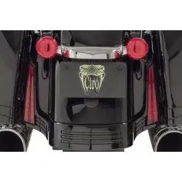 Ciro Black w/ Red Lens Filler Panel Lights For FLTR & FLH with All Red LEDs