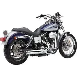 Cobra 6468 Chrome PowerPro HP 2 into 1 RPT Exhaust for Harley Dyna FXD 12-16