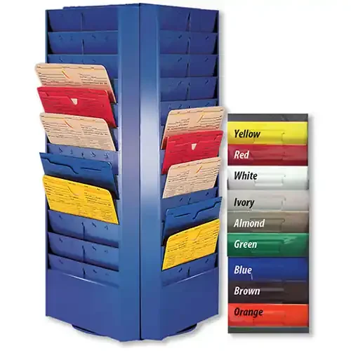 Colored Rotating Racks – 48 Pocket (4 Sided)