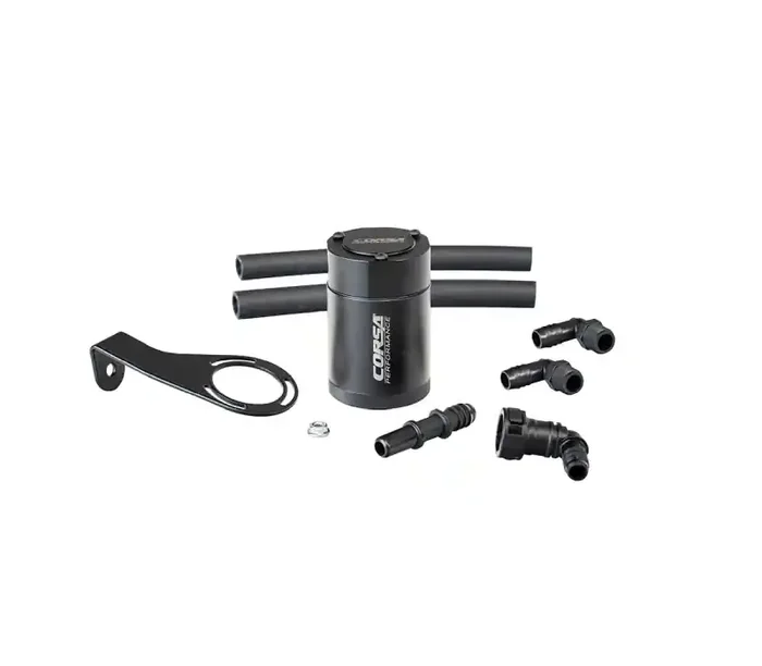 CORSA Performance 5/8in Universal 3 oz Aluminum Oil Catch Can with Mounting Brackets CC0017