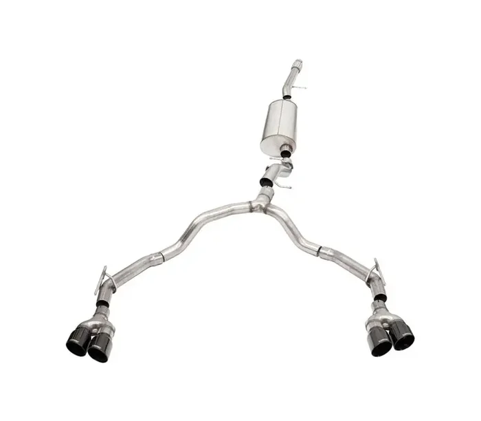 CORSA Performance Corsa 21-22 Suburban / Yukon XL 6.2L 4WD Dual Rear 3in to 2.75in Sport Cat-Back DW 4in BLK Tips 21130BLK