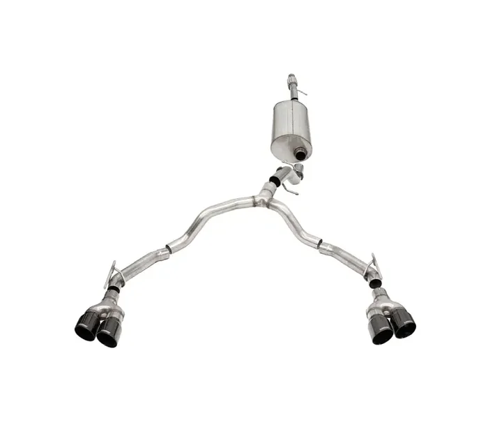 CORSA Performance Corsa 21-22 Tahoe/GMC Yukon 4DR 5.3L 4WD Dual Rear 3in – 2.75in Sport Cat-Back DW 4in BLK Tips 21127BLK