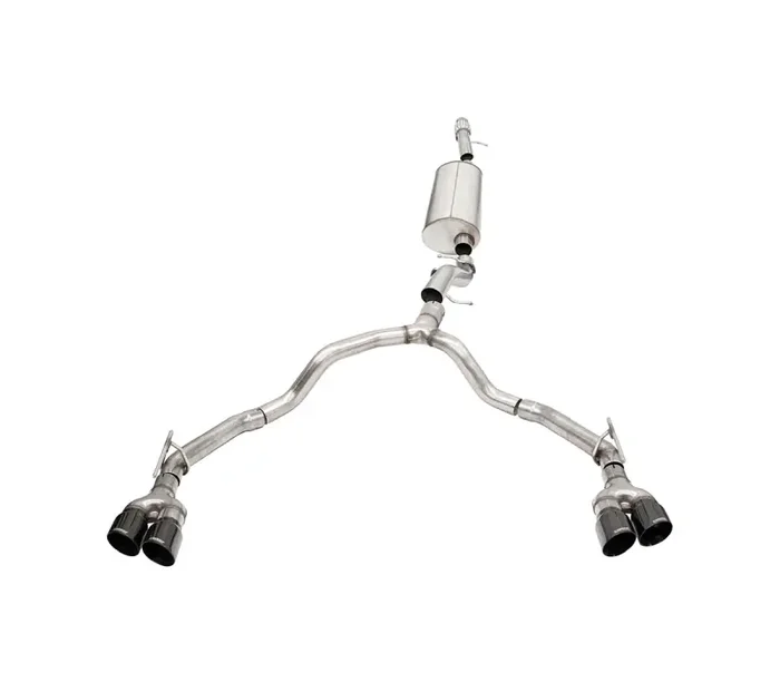 CORSA Performance Corsa 21-22 Tahoe / GMC Yukon 4DR 6.2L 4WD Dual Rear 3in – 2.75in Sport Cat-Back DW 4in BLK Tips 21129BLK