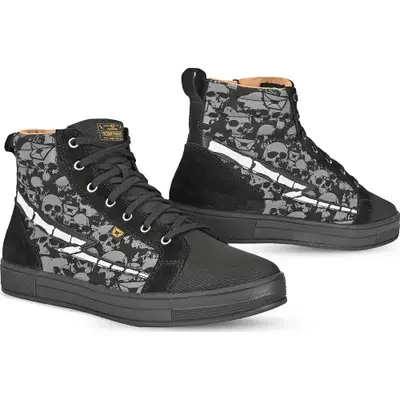 Cortech Slayer Canvas Skulls Riding Shoes