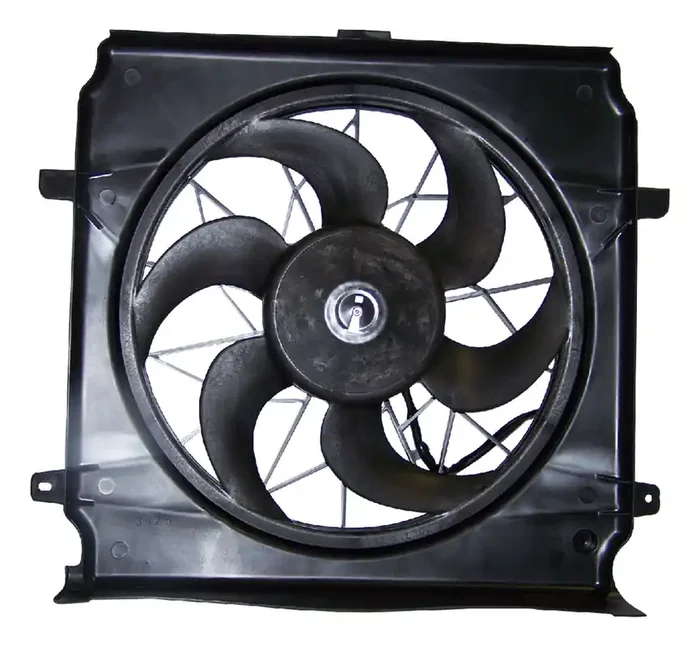 Crown Automotive 55037692AB Radiator Fan Assembly for 04-07 Jeep Liberty KJ with 3.7L Engine without HD Cooling & 2005 Liberty KJ with 2.4L Engine