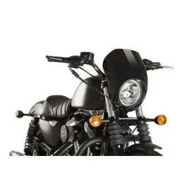 Custom Acces Free Spirit Semi-Fairing Gloss Black Harley Sportster XL 883N 09-Up
