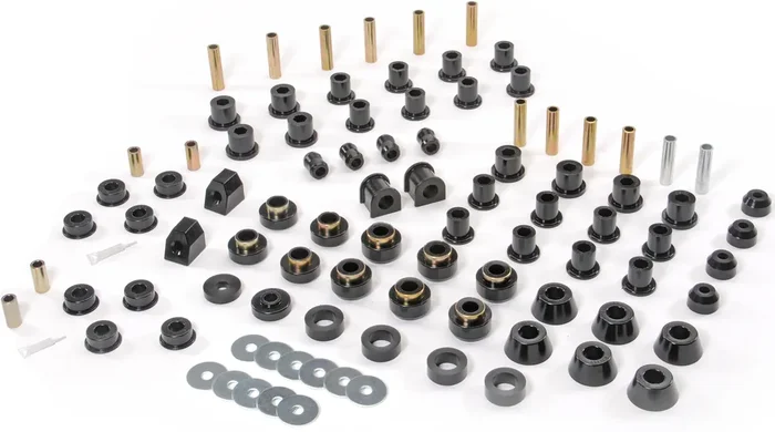 Daystar KJ09008BK Master Bushing Set with 1-1/8″ Swaybar Bushings in Black for 87-95 Jeep Wrangler YJ