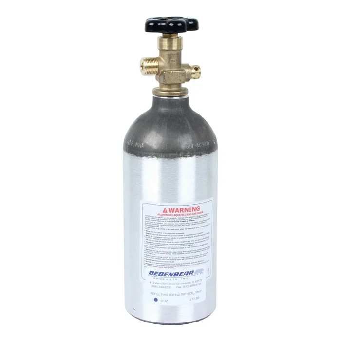 Dedenbear 2.5lb. CO2 Bottle w/ Valve