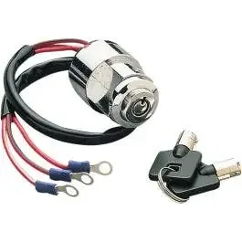 Drag Specialties Custom Round Key Ignition Switch Harley 75-93 XL Models
