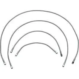 Drag Universal Clear Coated 60″ Stainless Steel Brake Line w/ AN-3 Fittings Ends
