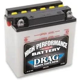 Drag Yuasa Battery w/ Acid 12N7-4A 12V 7Ah Rep OE 63731-99 66006-69