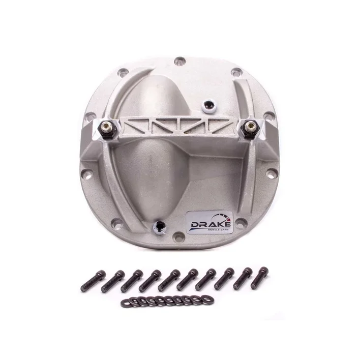 Drake Muscle Cars Differential Cover Aluminum Natural Ford 8.8 ” – Ford Mustang 2005-12