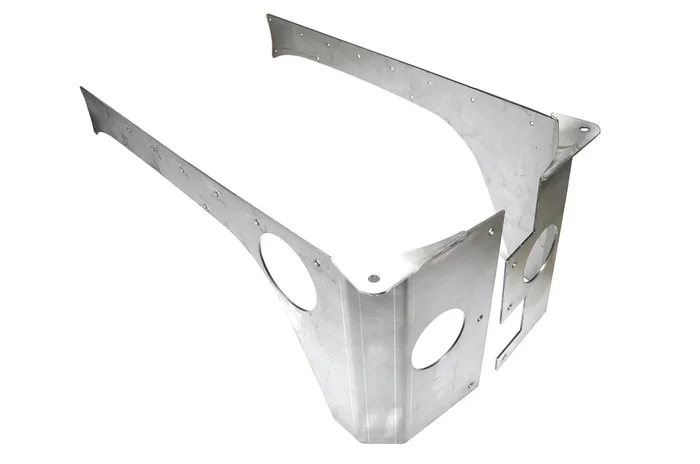 EVO Manufacturing EVO-1070-4DAL Rear Rockskin Corners in Aluminum for 07-18 Jeep Wrangler Unlimited JK 4 Door