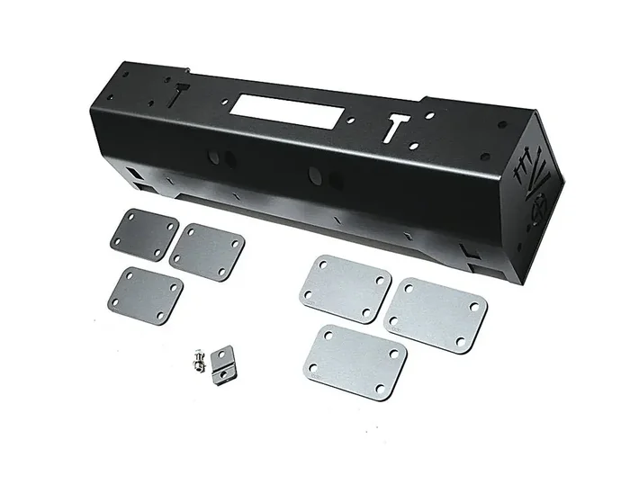 EVO Manufacturing EVO-3057B 1/4 Pounder Front Bumper in Black Powder Coated Steel for 07-18 Jeep Wrangler JK