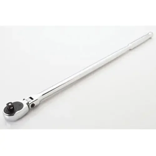 EZ Red 1/2″ Drive Locking Flexhead Chrome Grip Ratchet, 22″ – EZR-MR1224FL