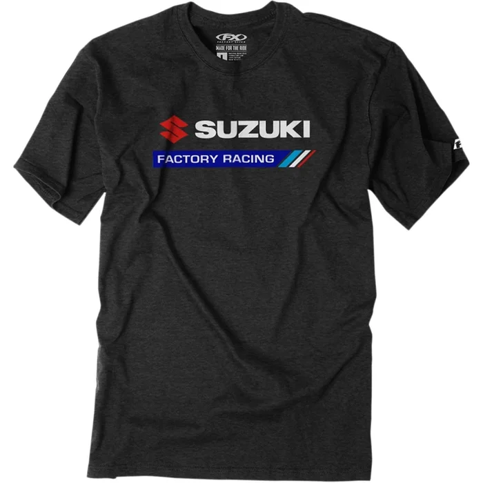 Factory Effex Suzuki Factory Racing Tee Shirt – Black X-Large [MPN: 22-87406]