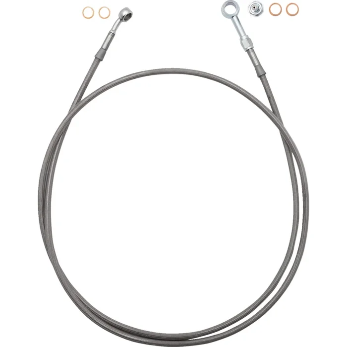 FAT BAGGERS INC. 1741-6827 100065 EZ Install Brake Line 65 ” – stainless steel braid