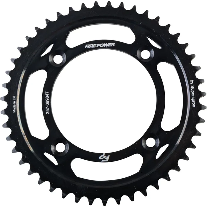 Fire Power Rear Sprocket – Steel – 47T – Black FPS-998-47-BLK