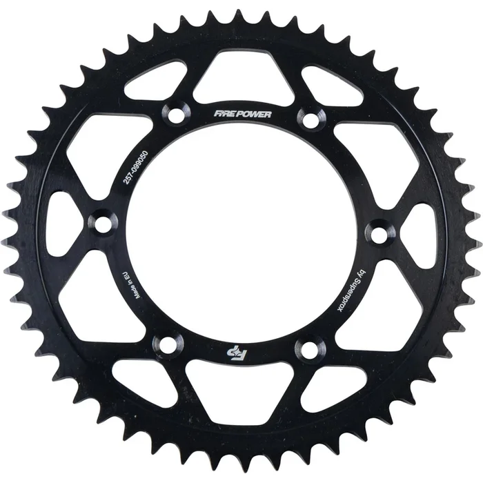 Fire Power Rear Sprocket – Steel – 50T – Black FPS-990-50-BLK