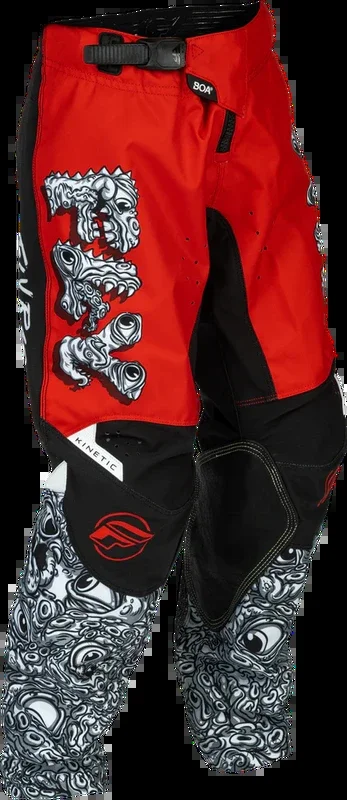 Fly Racing 379-53620 379-53620 YOUTH KINETIC MUTANT PANTS RED/WHITE/BLACK SZ 20