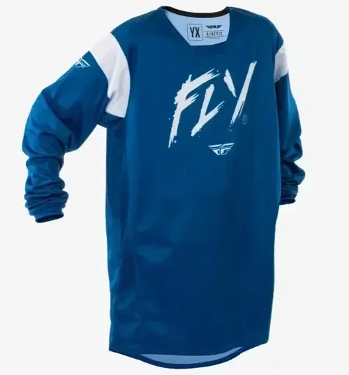 Fly Racing Motocross ATV BMX Jersey Youth Navy/White L