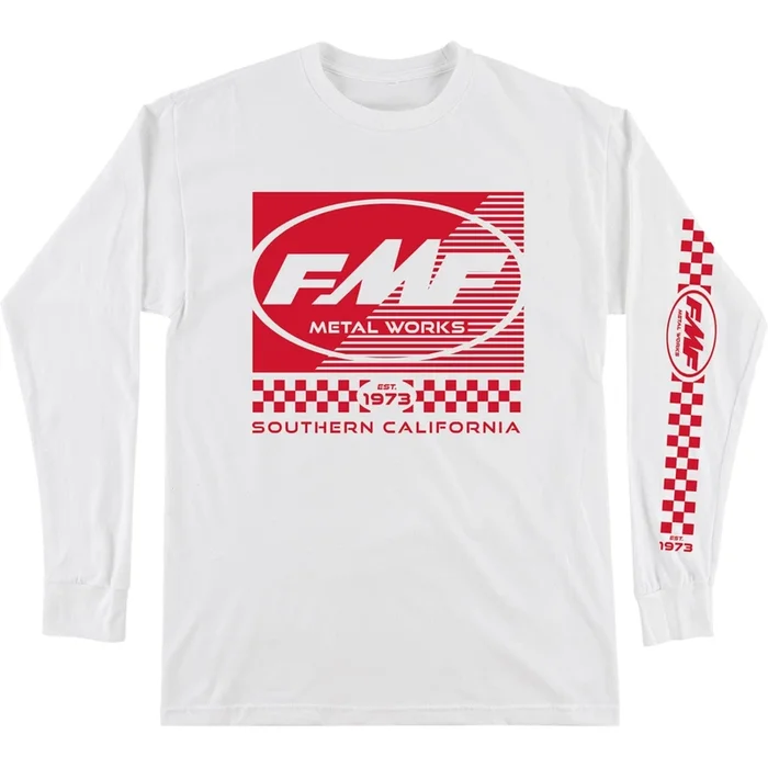 FMF Racing Metal Works Long-Sleeve T-Shirt – White