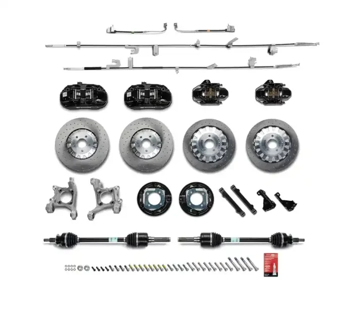 Ford Racing 15-21 Mustang GT/ 2.3L EcoBoost GT350R Brake Upgrade Kit – Black M-2300-YBK