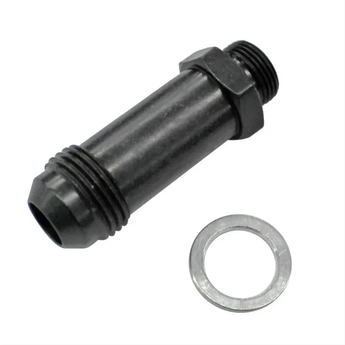 Fragola Carburetor Fitting -8 AN x 9/16-24 Holley – Black