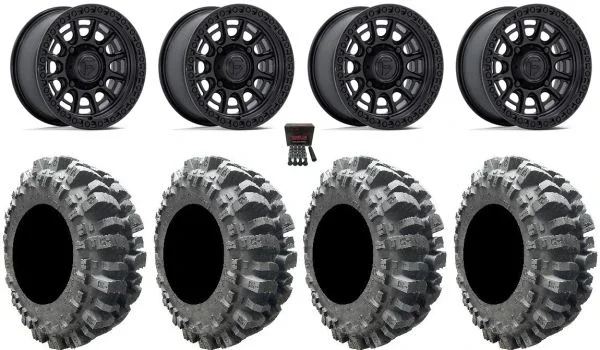 Fuel Cycle 15″ Wheels Black +10mm 31″ Bogger Tires Polaris RZR XP 1000 / PRO XP / Ranger XP 900/1000
