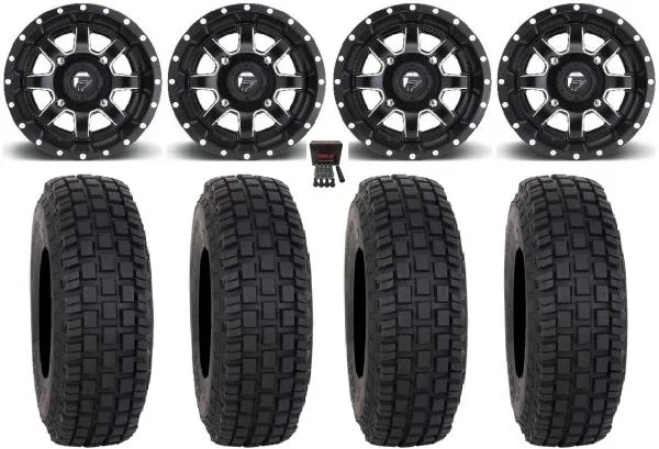 Fuel Maverick 15″ Wheels Black 32″ RX600 Tires Can-Am Maverick X3 / Honda Pioneer 1000 / Talon