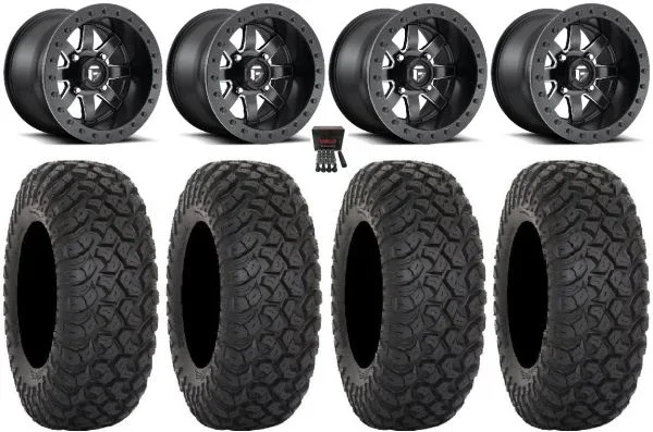 Fuel Maverick Beadlock 14″ Wheels 28″ RT320 Tires Can-Am Maverick X3 / Honda Pioneer 1000 / Talon