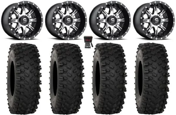 Fuel Nutz 14″ Wheels Black 28″ ATX470 Tires Polaris RZR XP 1000 / PRO XP / Ranger XP 900/1000