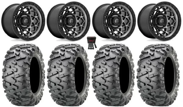 Fuel Unit 15″ Wheels Gunmetal 30″ BigHorn 2.0 Tires Can-Am Commander Maverick Renegade Outlander Defender