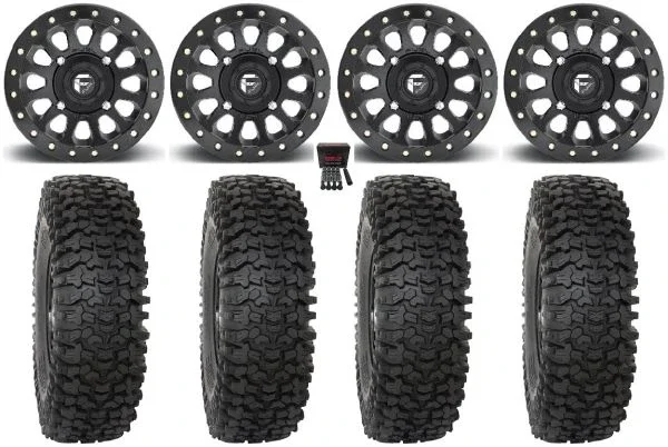 Fuel Vector Beadlock 15″ Wheels Bk 33″ RC500S Sticky Tires Polaris Sportsman / RZR / Ranger
