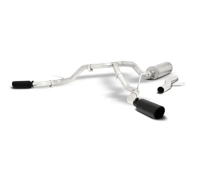 Gibson 21-22 GMC Yukon/Chevy Tahoe 5.3L 2/4WD Cat-Back Dual Extreme Exhaust System – Stainless 65683B