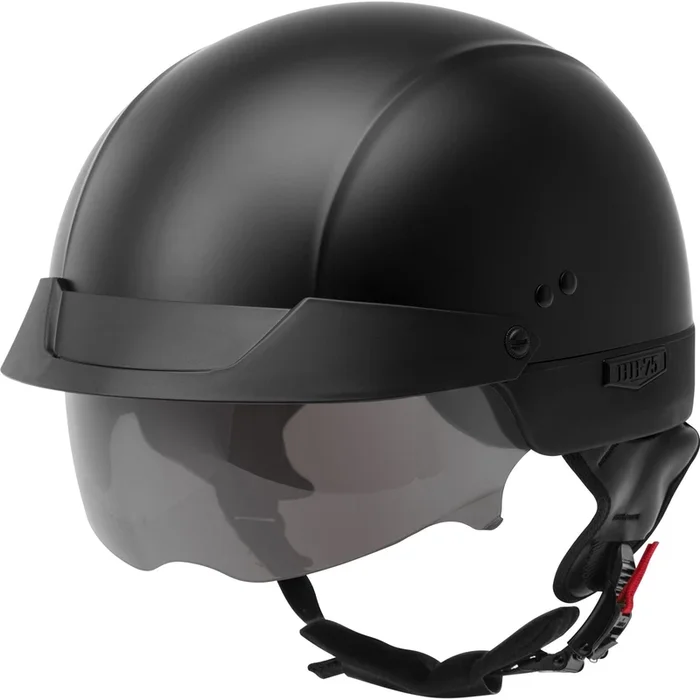 GMax HH-75 Half-Helmet – Matte Black – Large H1750076