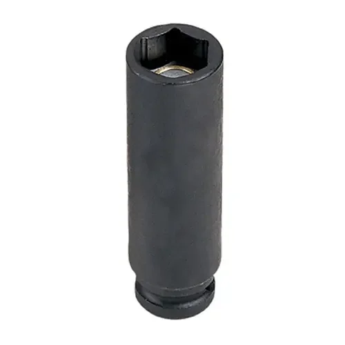 Grey Pneumatic 1/4″ Drive x 10mm Magnetic Deep Length Magnetic Metric Impact Socket, Metric – 910MDG