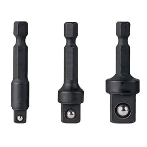 Grey Pneumatic 3 Piece 1/4″ Hex to Square Socket Adapter Set – GRY-1403HA