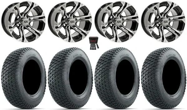 GTW Specter 12″ Golf Wheels Mh 23″ Terra Pro Tires E-Z-GO & Club Car