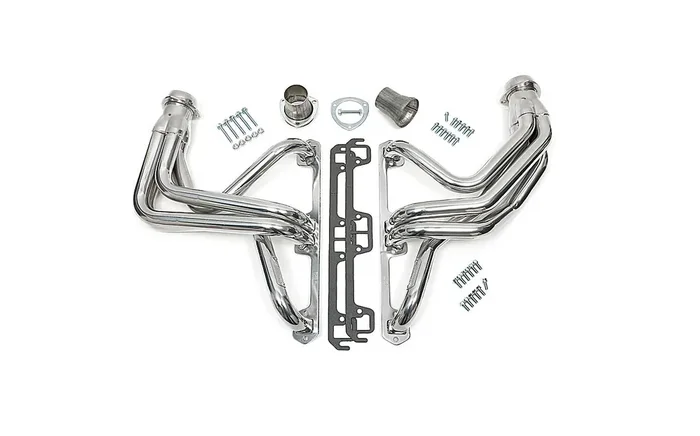 Hedman Hedders 99206 Header with High Temp Coating for 72-86 Jeep CJ-5, CJ-7 & CJ-8 with AMC V-8 Engine with Manual Transmission (Under Chassis Exit)