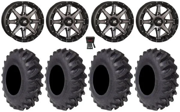 High Lifter HL10 14″ Wheels Smoke 30″ Interforce R1 Tires Polaris Sportsman / RZR / Ranger