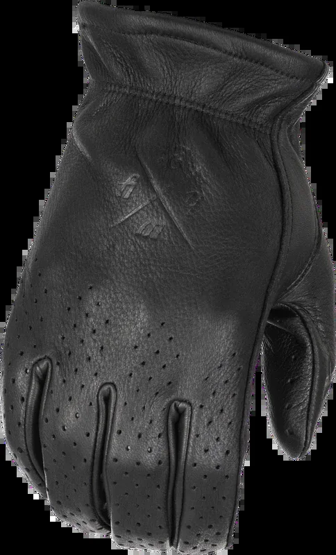 Highway 21 489-0050XS 489-0050XS LOUIE PERFORATED GLOVES BLACK XS