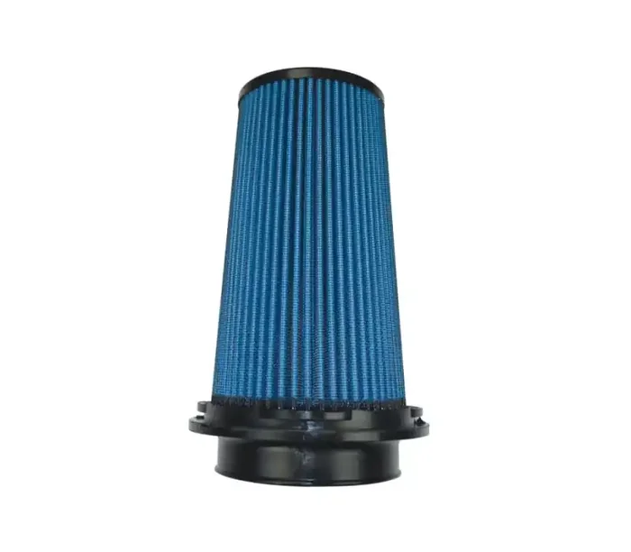 Injen NanoWeb Dry Air Filter- 4in Flange ID 6in Twist Lock Base 8.8in Media Height 4in Top X-1110-BB